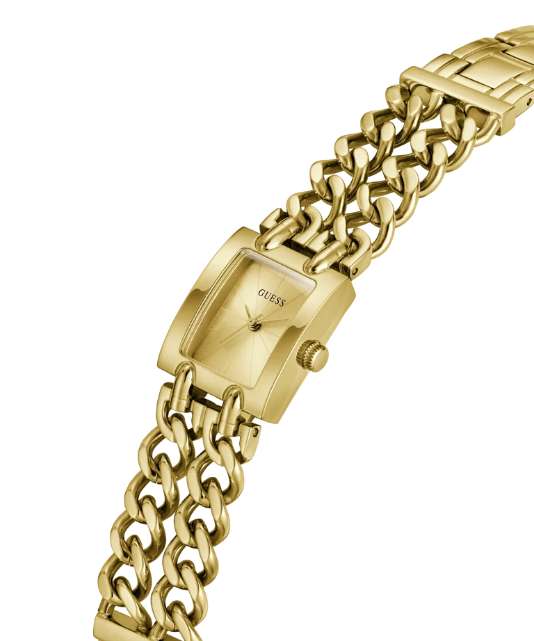 GUESS Ladies Micro Mod Gold Tone Analog Watch