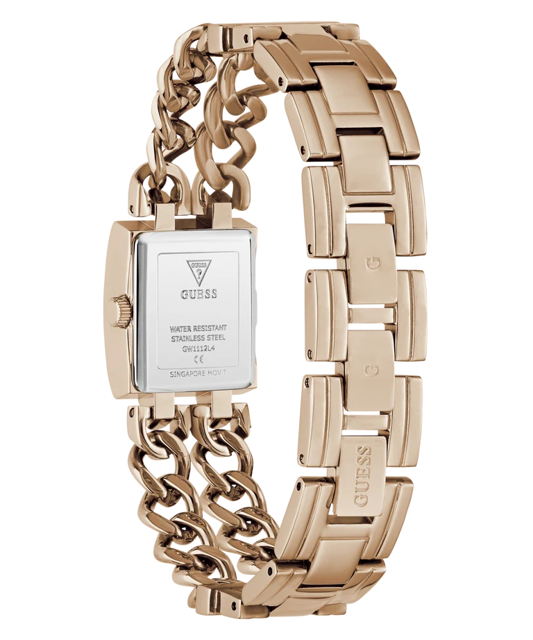 GUESS Ladies Micro Mod Rose Gold Tone Analog Watch