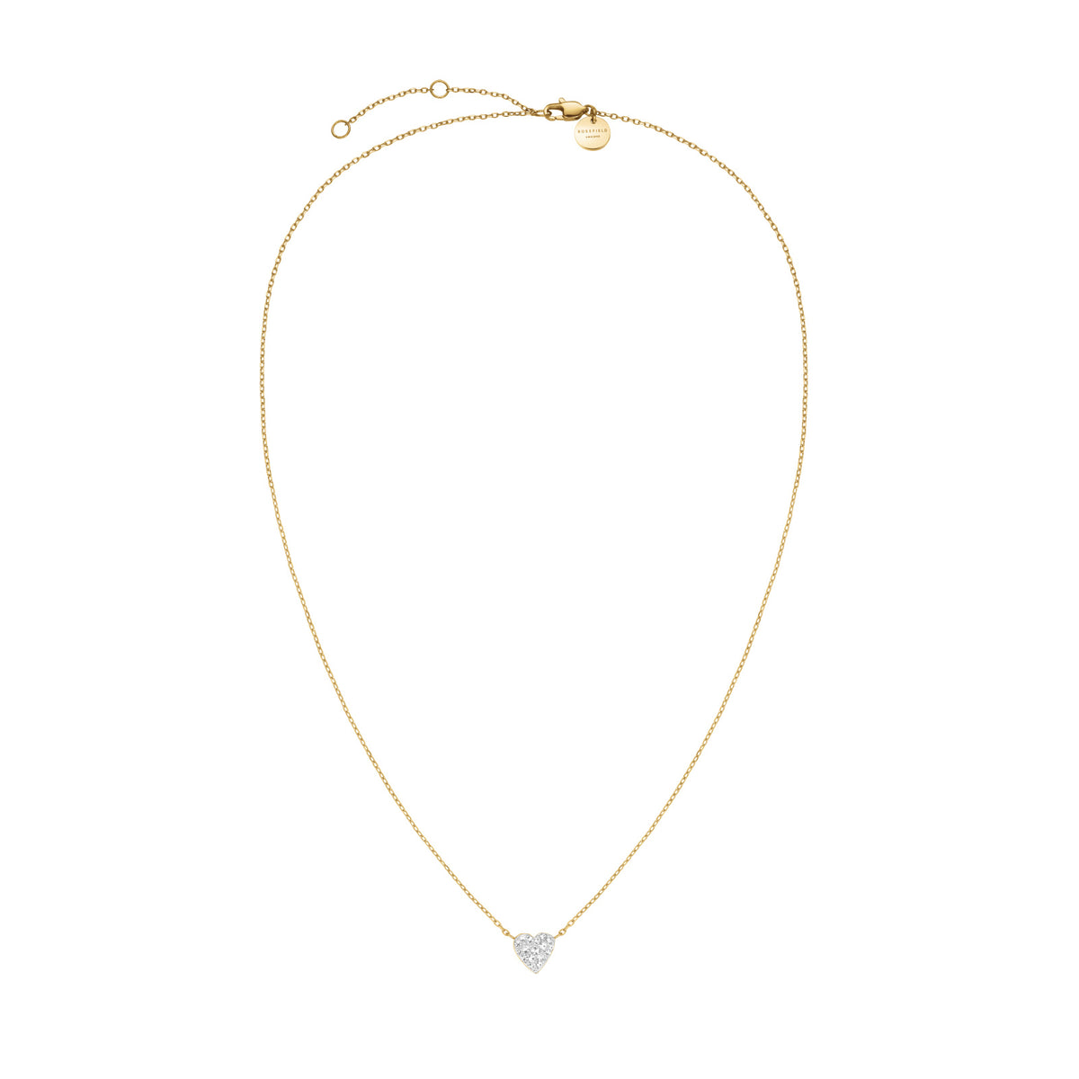 ROSEFIELD Pavé-Herz-Halskette JNPHG-J1273