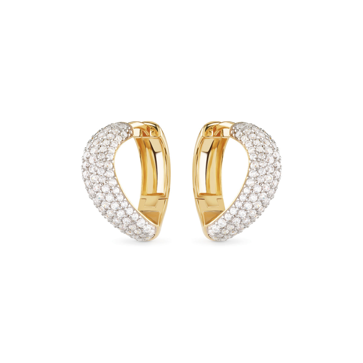 GUESS Double Wave Damen Ohrringe