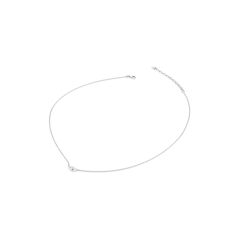 GUESS 925 Silver Necklace Double Wave