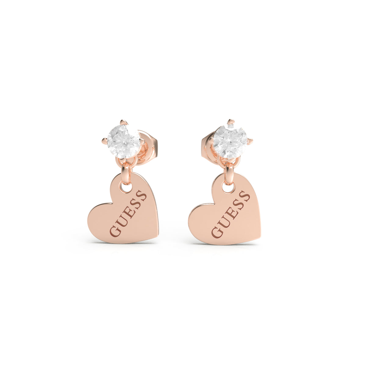 GUESS Heart to Heart Damen Ohrringe