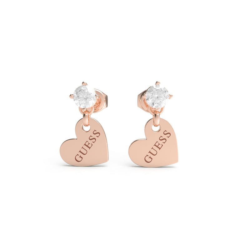 GUESS Heart to Heart Damen Ohrringe