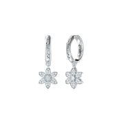 GUESS White Lotus Damen Ohrringe