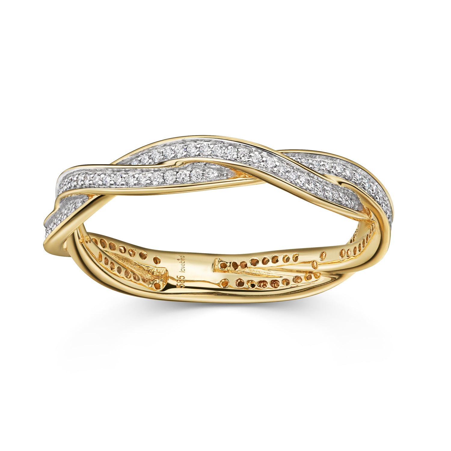 Lovebird Damenring mit Brillant 0,24 ct. Gold 585 LB346