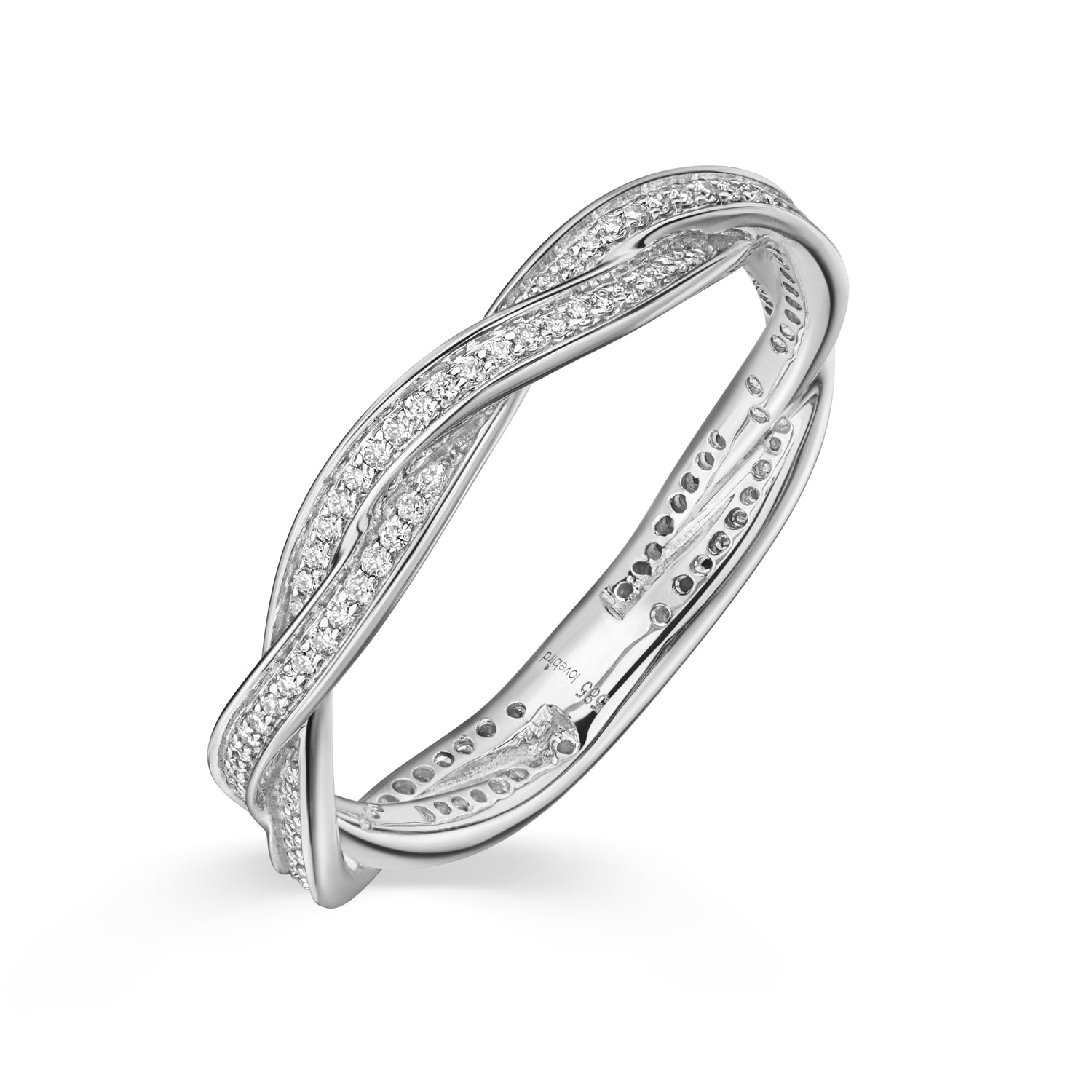 Lovebird Damenring mit Brillant 0,24 ct. Weißgold 585 LB347