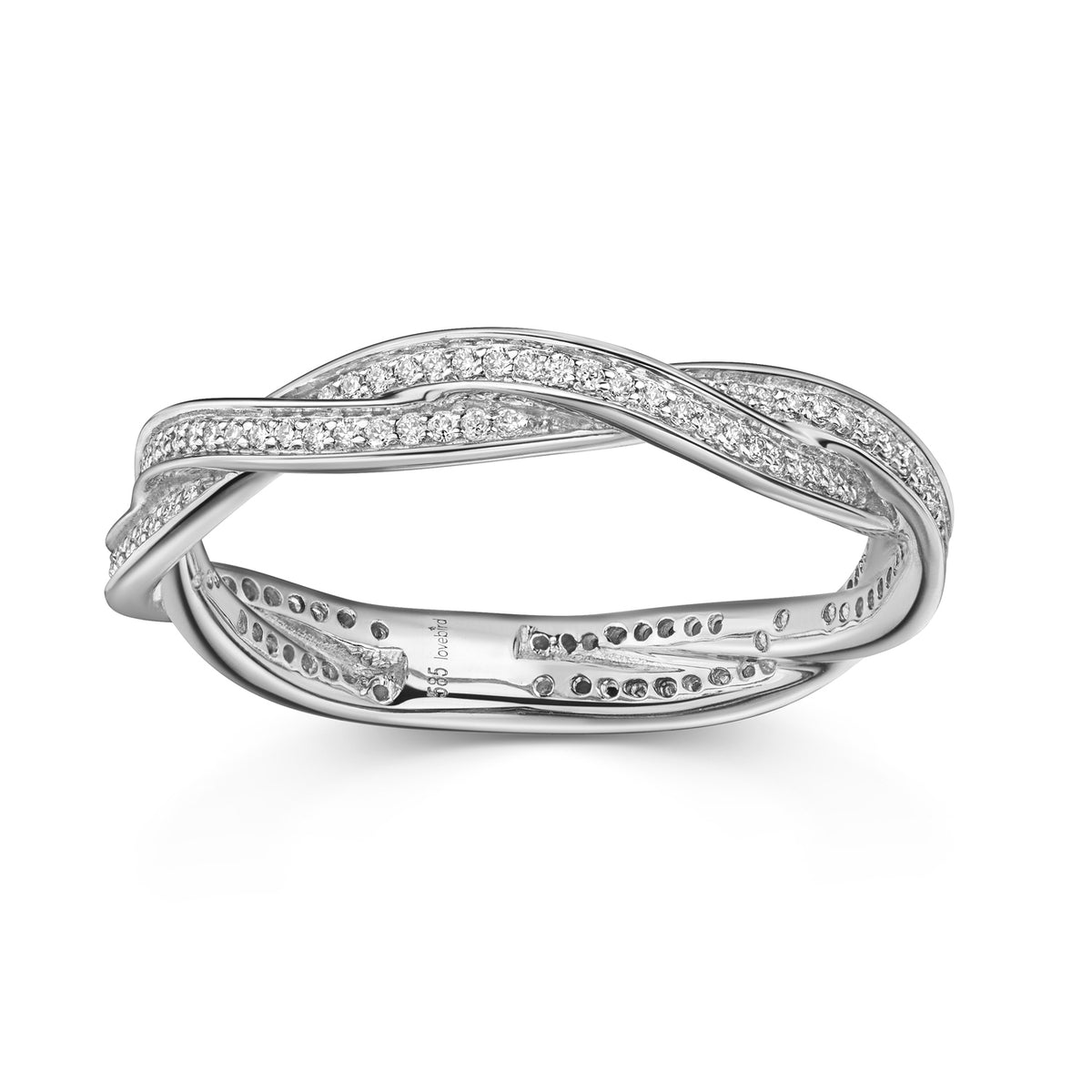 Lovebird Damenring mit Brillant 0,24 ct. Weißgold 585 LB347