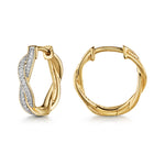 Lovebird Klappcreolen mit Brillant 0,11 ct. Gold 585 LB348
