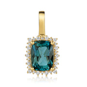 Lovebird Anhänger London Blue Topas & 28 Brillanten 0,10 ct. Gold 585 LB351