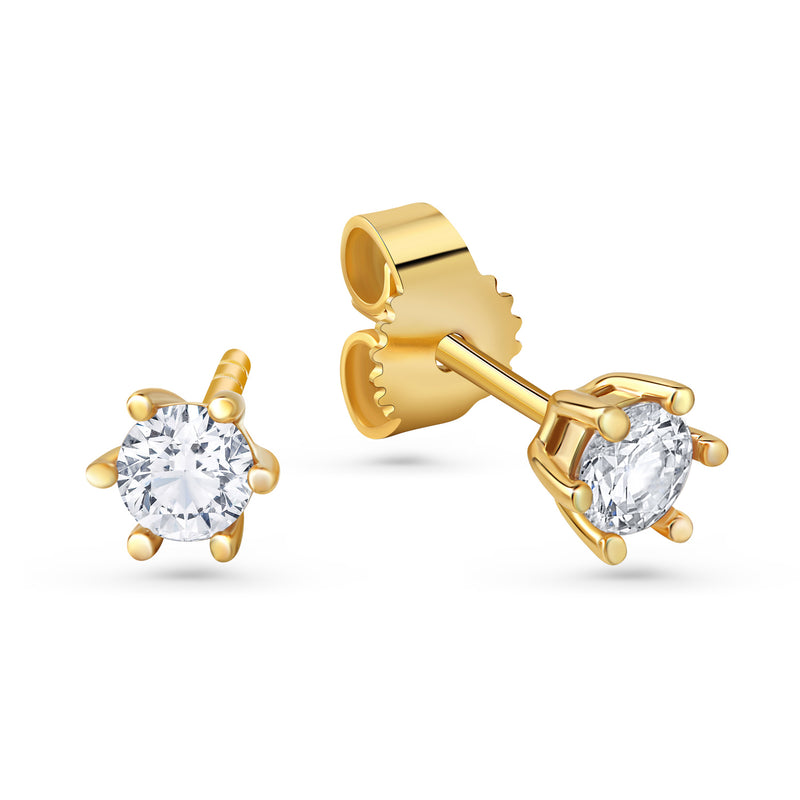 Lovebird Ohrstecker mit Lab Grown Brillant 0,40 ct. Gelbgold 585 LB706