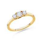 Lovebird Damenring mit 3 Lab Grown Brillanten 0,38 ct. Gelbgold 585 LB714