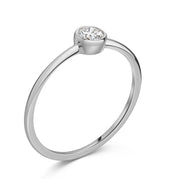 Lovebird Damenring mit Lab Grown Brillant 0,20 ct. Weißgold 585 LB718