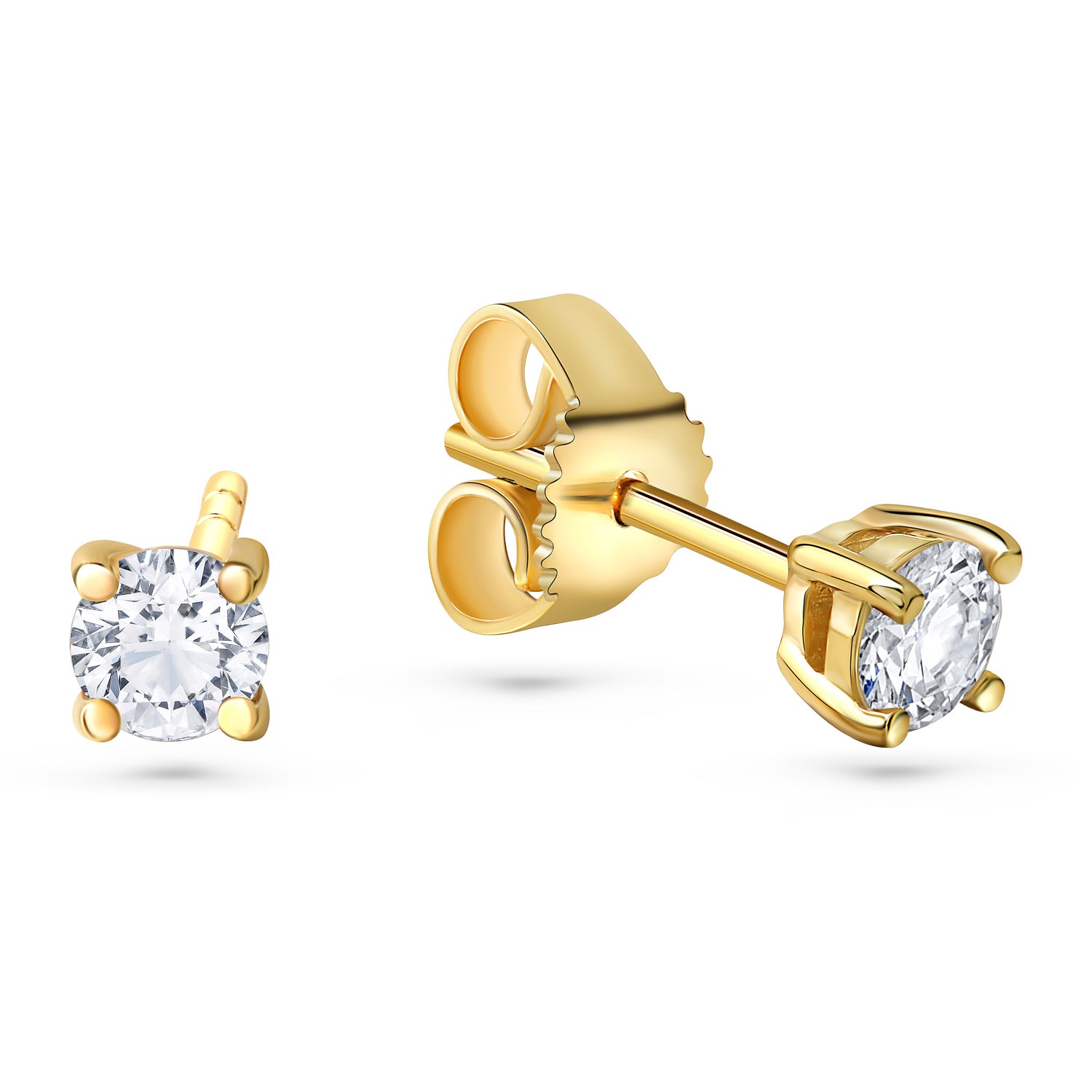 Lovebird Ohrstecker mit Lab Grown Brillant 0,40 ct. Gelbgold 585 LB726