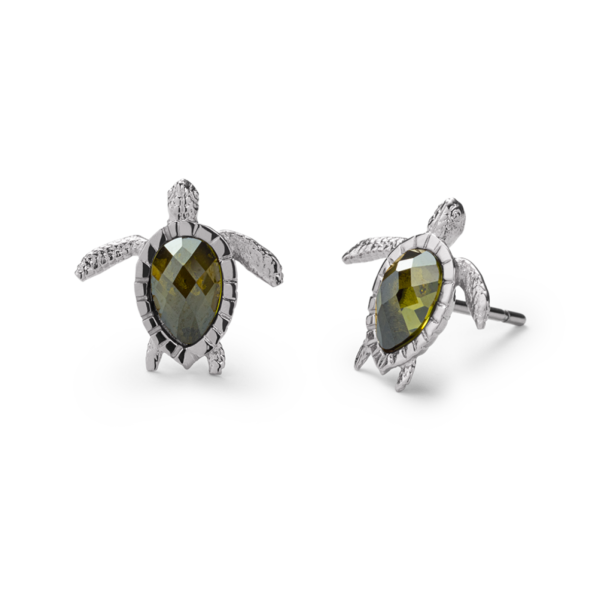Turtle Ohrstecker Stud Silber Marinium PH-JE-0185