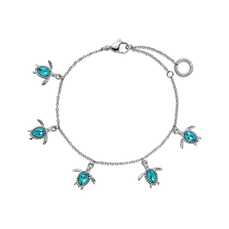 Turtle Armkette Aquamarine Silber PH-JE-1579