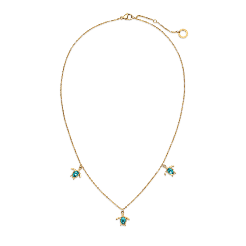 Turtle Halskette Aquamarine Gold PH-JE-1580