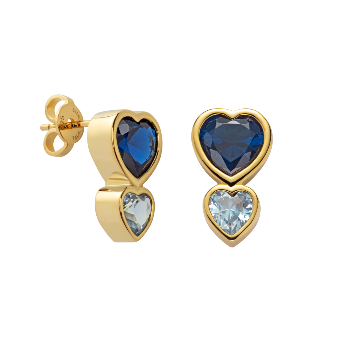 Heart of the Sea Rainbow Ohrring Gold - Sterling Silber 925 PH-JE-2229