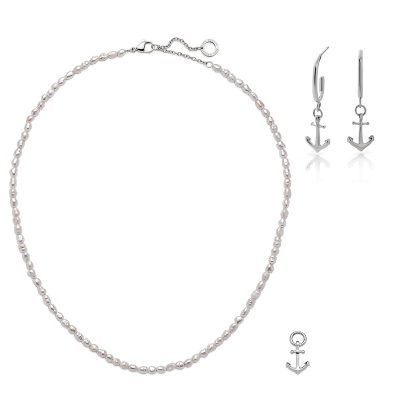 Schmuckset Hals-, Armkette und Ohrstecker PH-SET-3