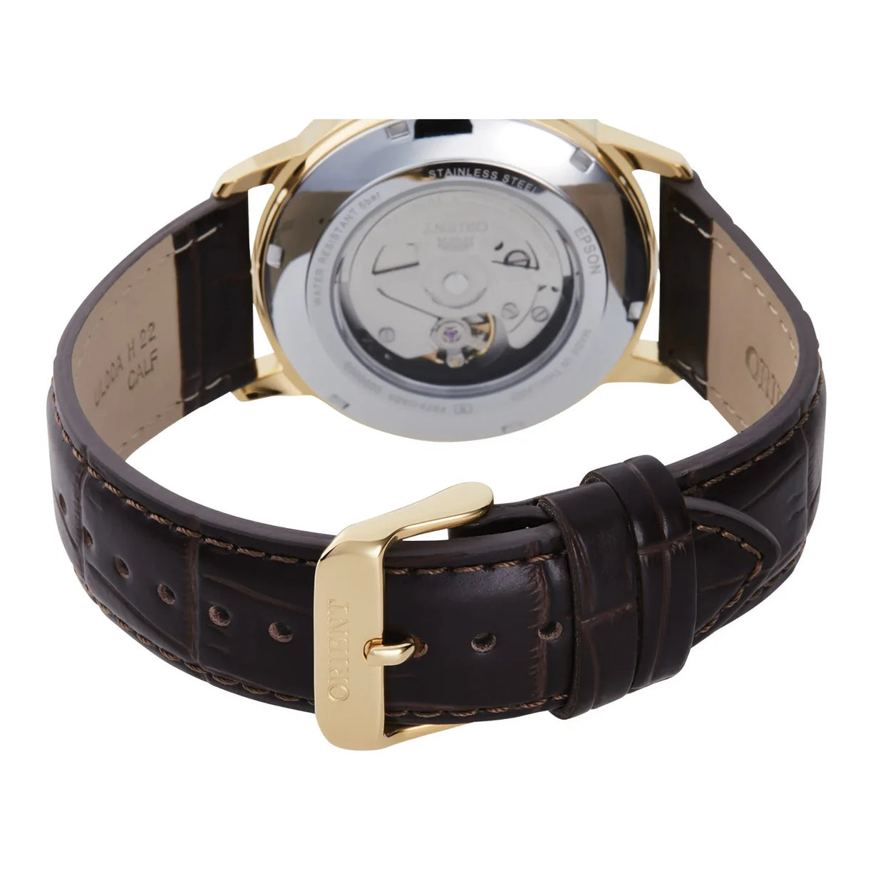 Orient Symphony III Leder Goldfarben RA-AC0F04S
