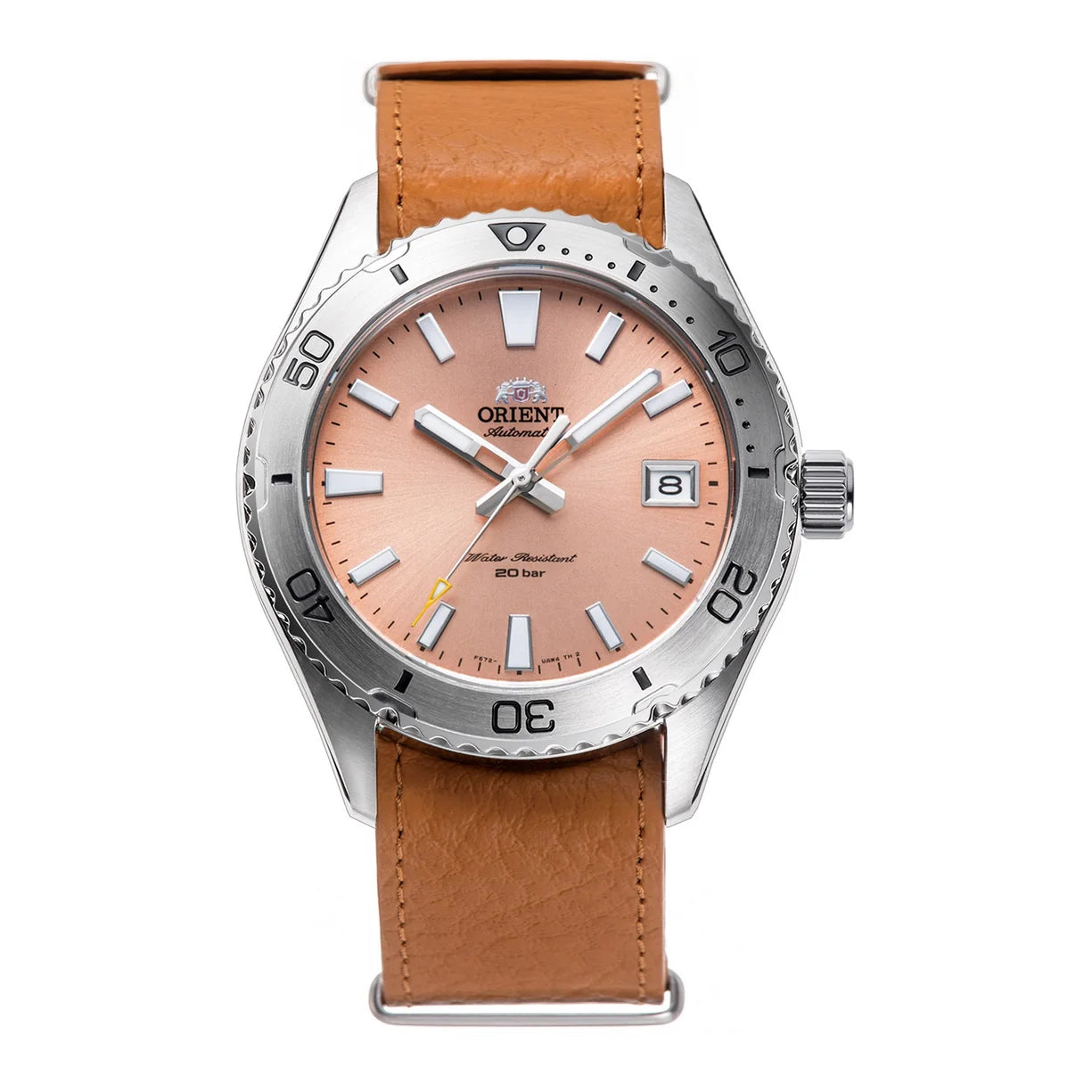 Orient Mako 40mm Aprikosenleder RA-AC0Q05P