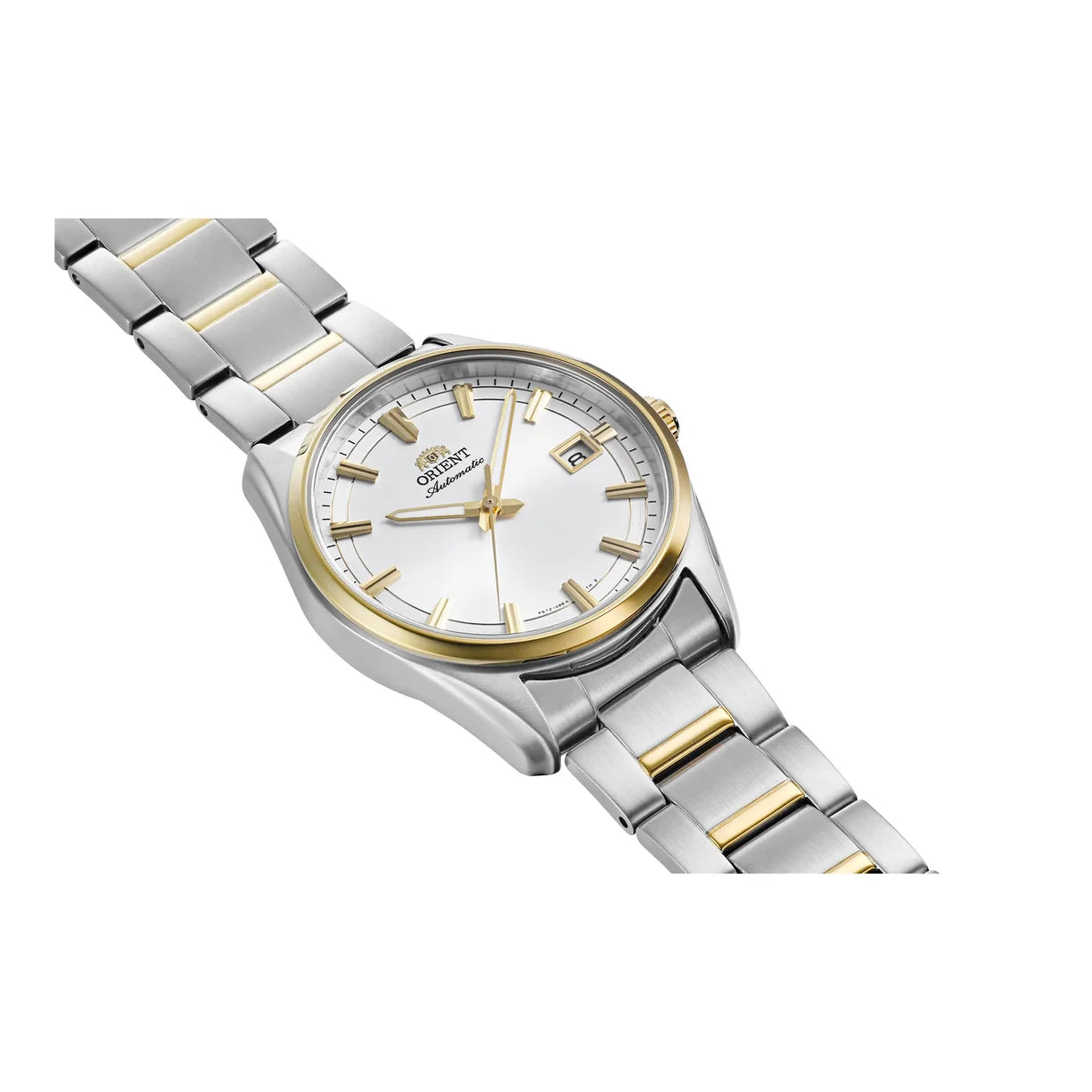 Orient Stretto Date Bicolor Stahl RA-AC0R01S