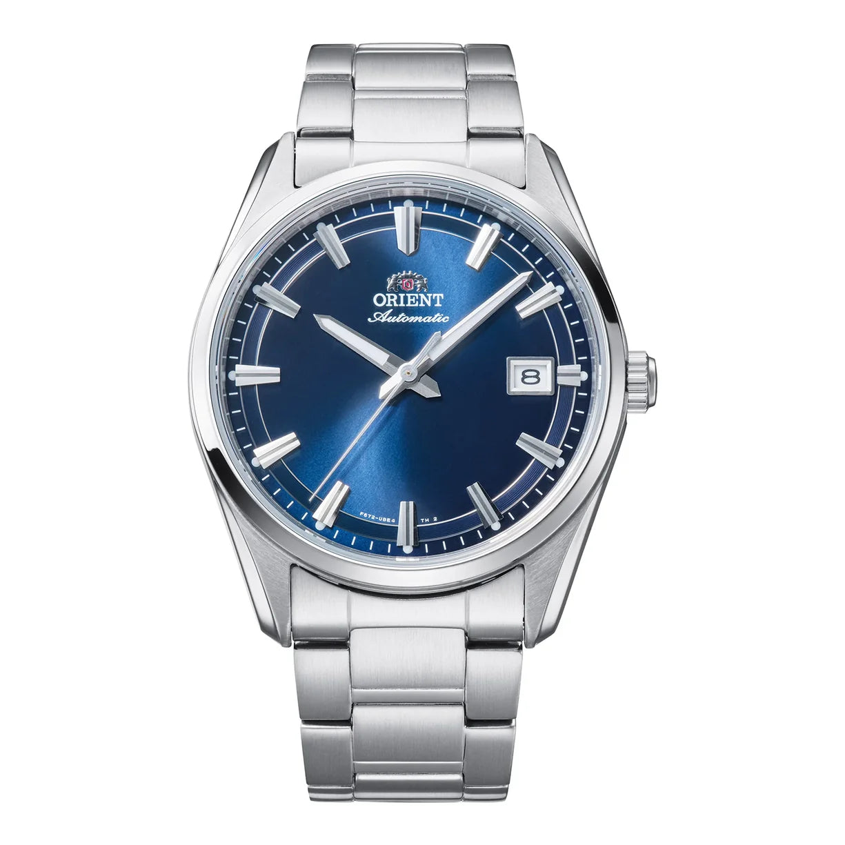 Orient Stretto Date Stahl Blau RA-AC0R02L