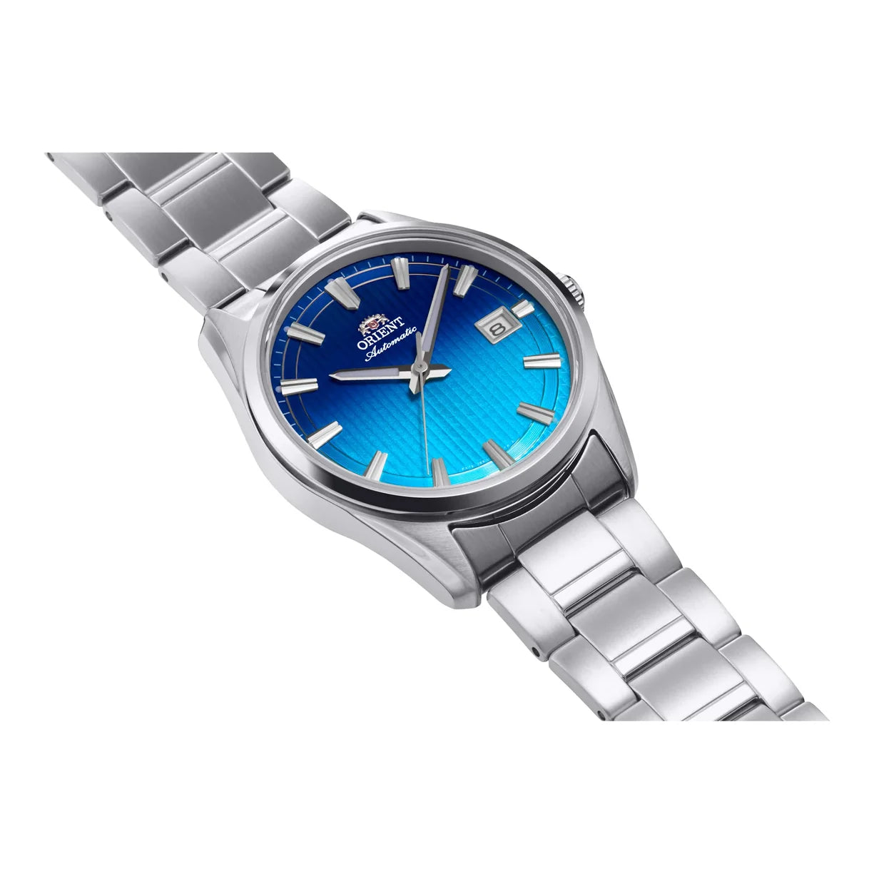 Orient Stretto Date Blau Limitierte Edition Verwaschener Ozean RA-AC0R09L