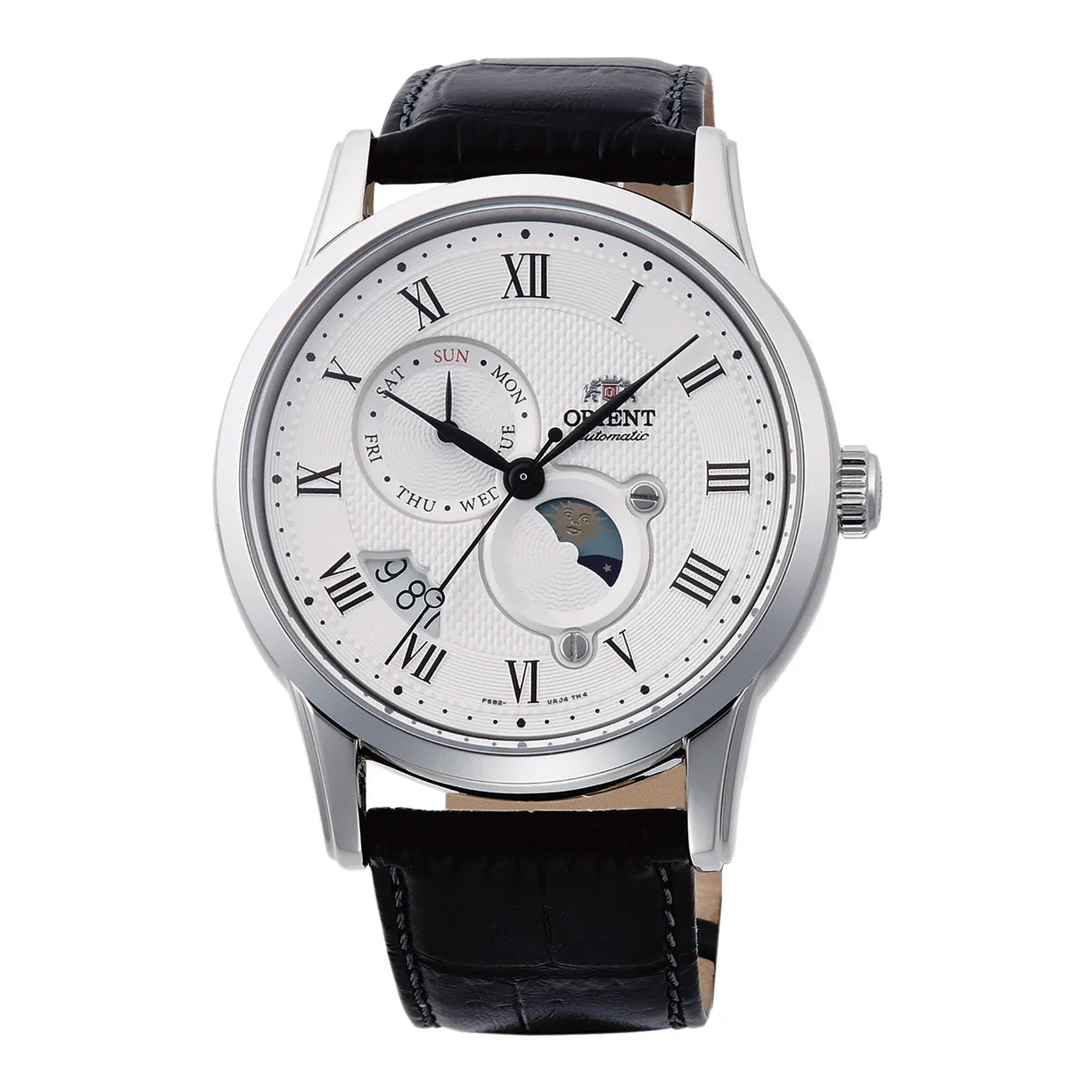Orient Sun & Moon Leder Silber RA-AK0008S