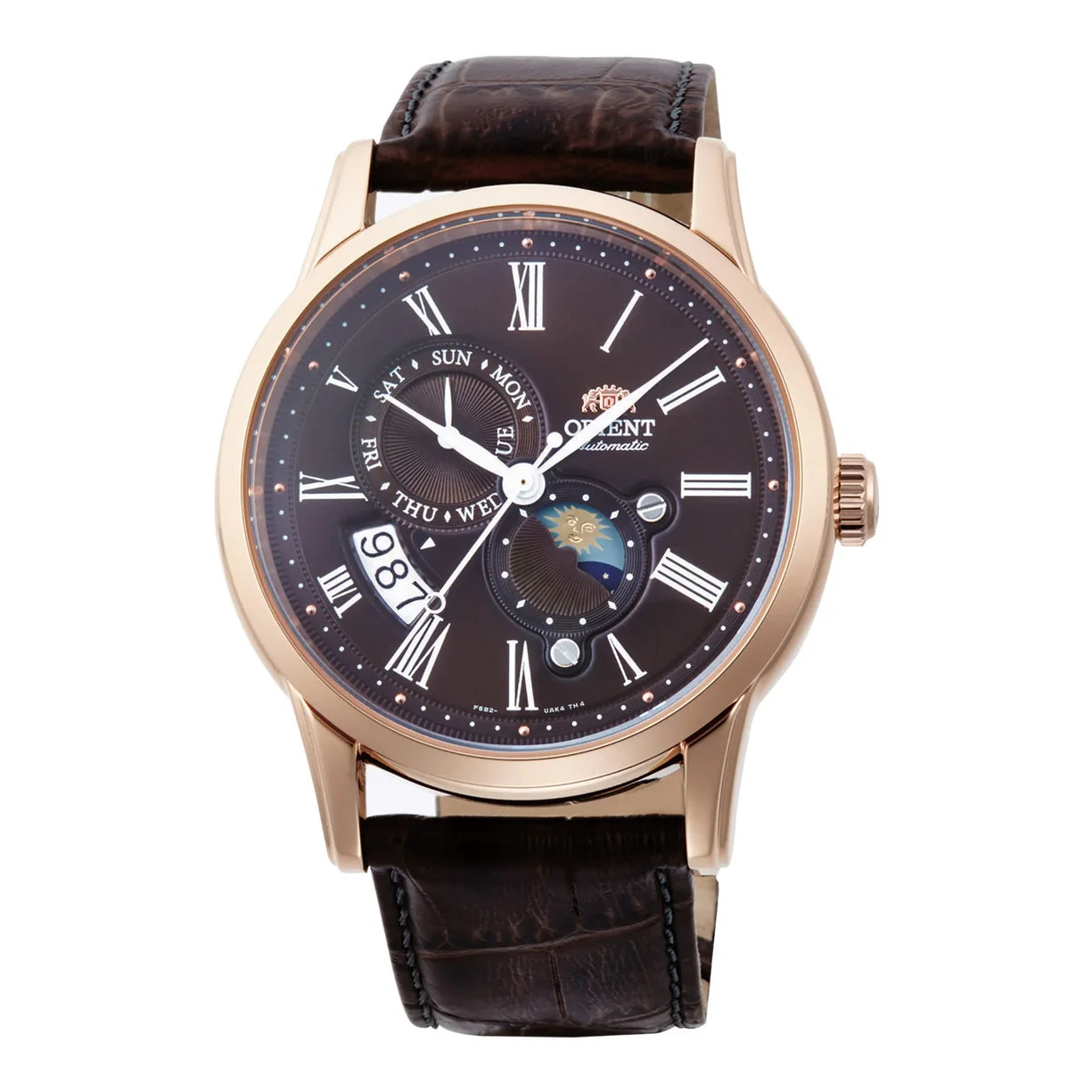 Orient Sun & Moon braunes Leder RA-AK0009T