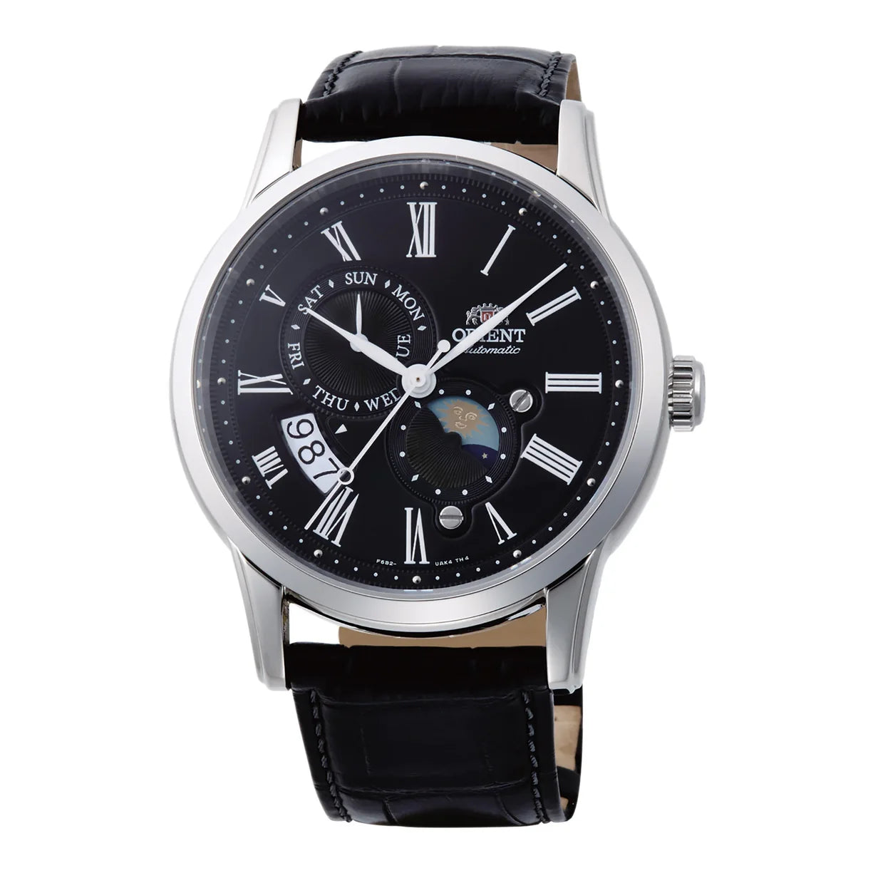 Orient Sun & Moon Schwarzes Leder RA-AK0010B