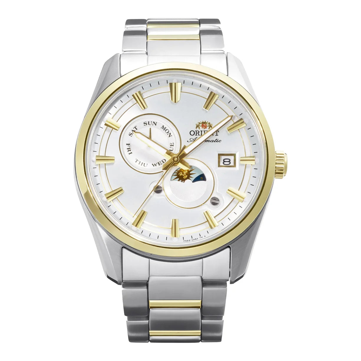 Orient Stretto Day & Night Weiß Goldfarben RA-AK0312S