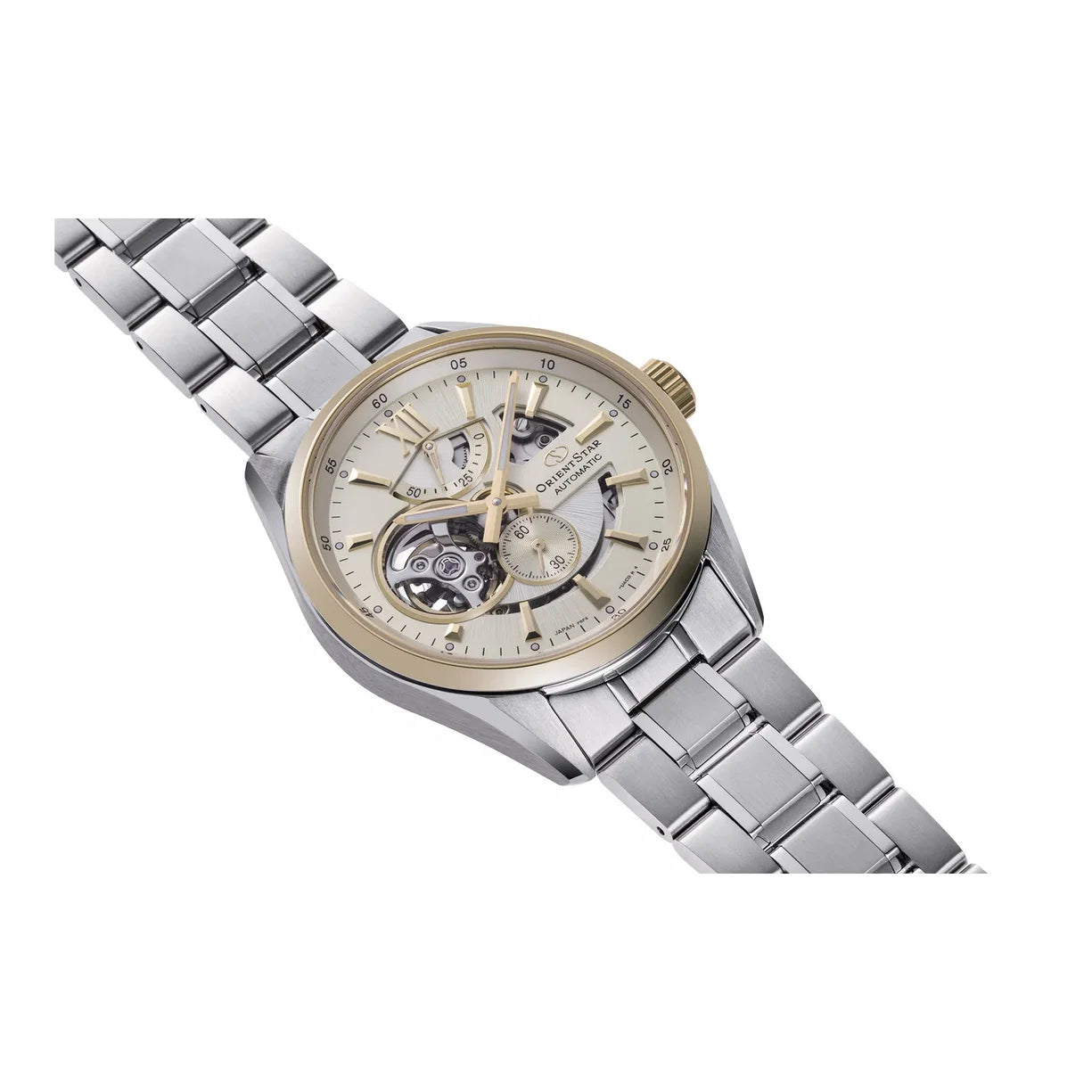 Orient Star Modern Skeleton Stahl Champagner RE-AV0124G00B