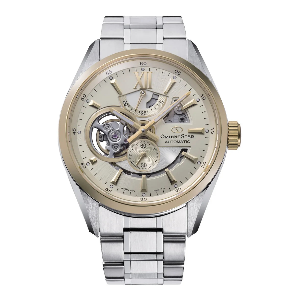 Orient Star Modern Skeleton Stahl Champagner RE-AV0124G00B