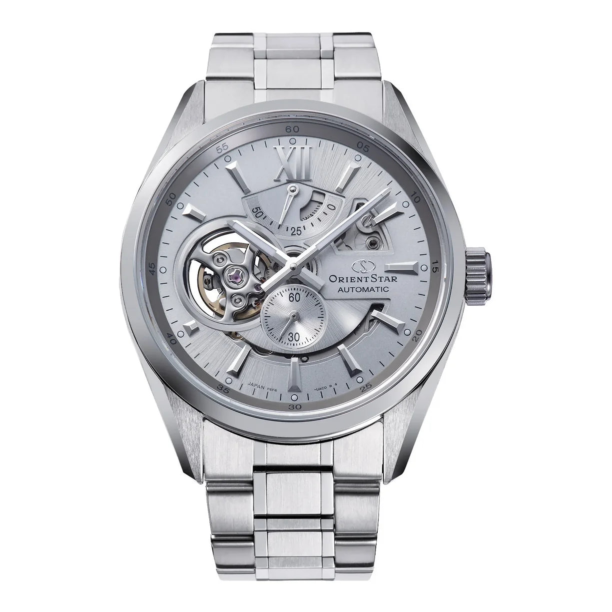 Orient Star Modern Skeleton Stahl Silber RE-AV0125S00B