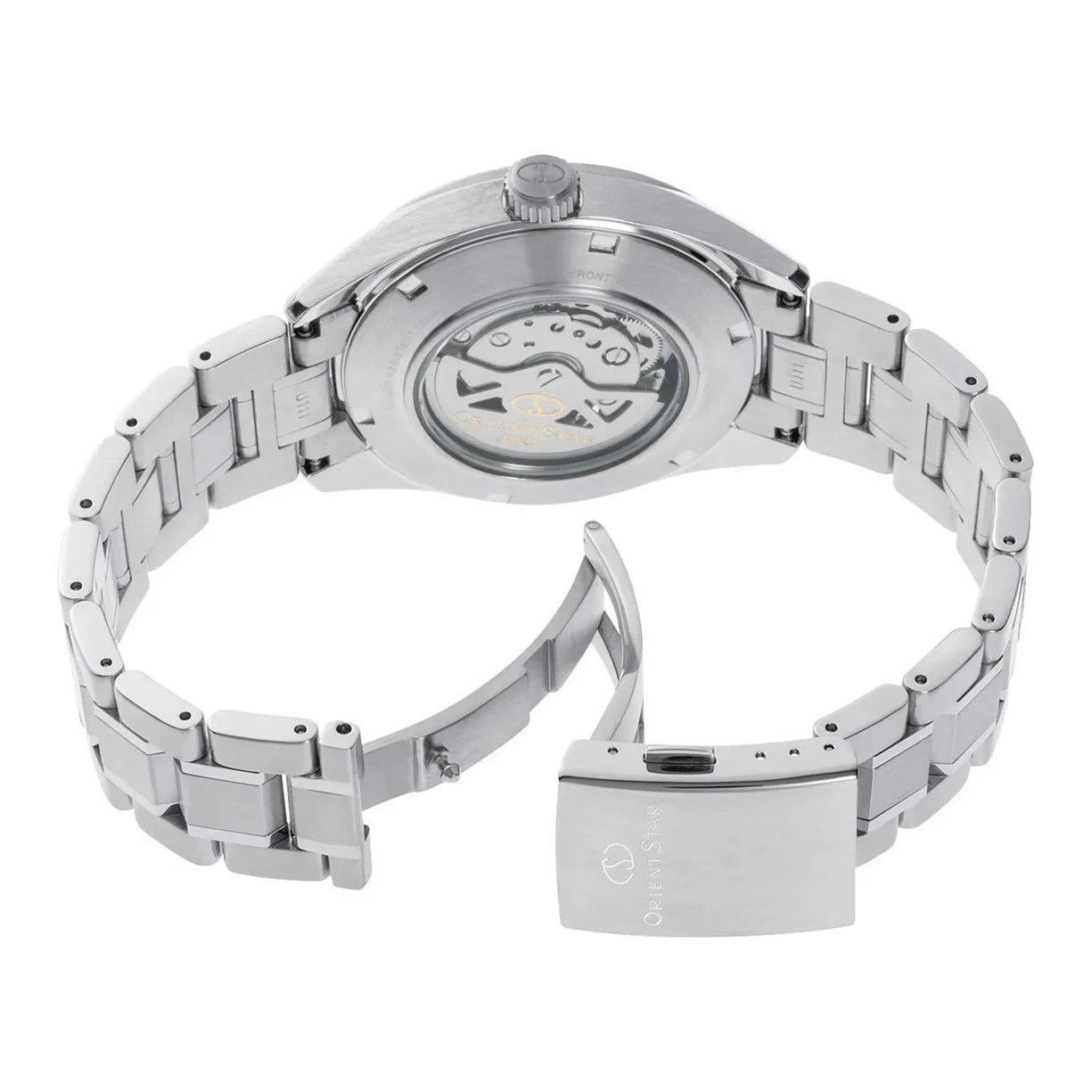 Orient Star Modern Skeleton Stahl Silber RE-AV0125S00B
