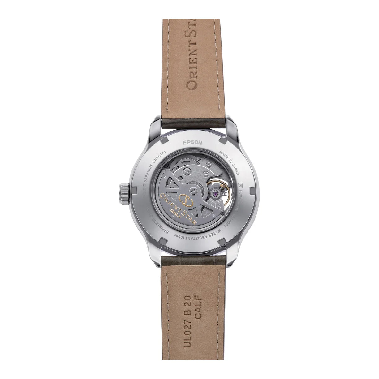 Orient Star Layered Skeleton Leder Champagner RE-AV0B10G00B