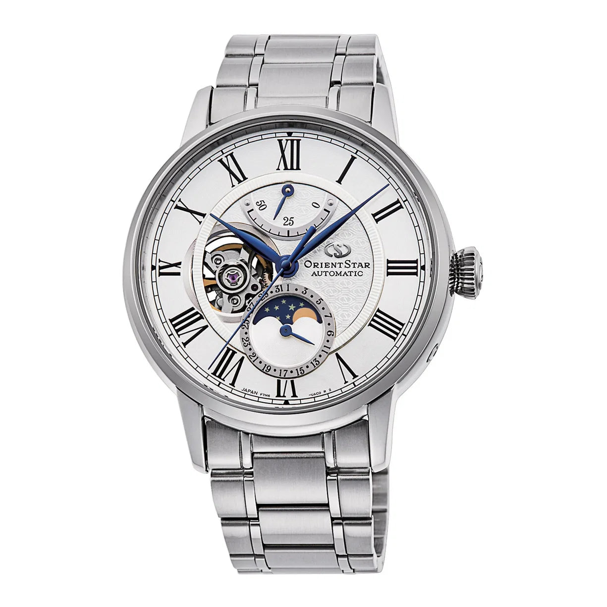 Orient Star Moon Phase Weiß RE-AY0102S00B