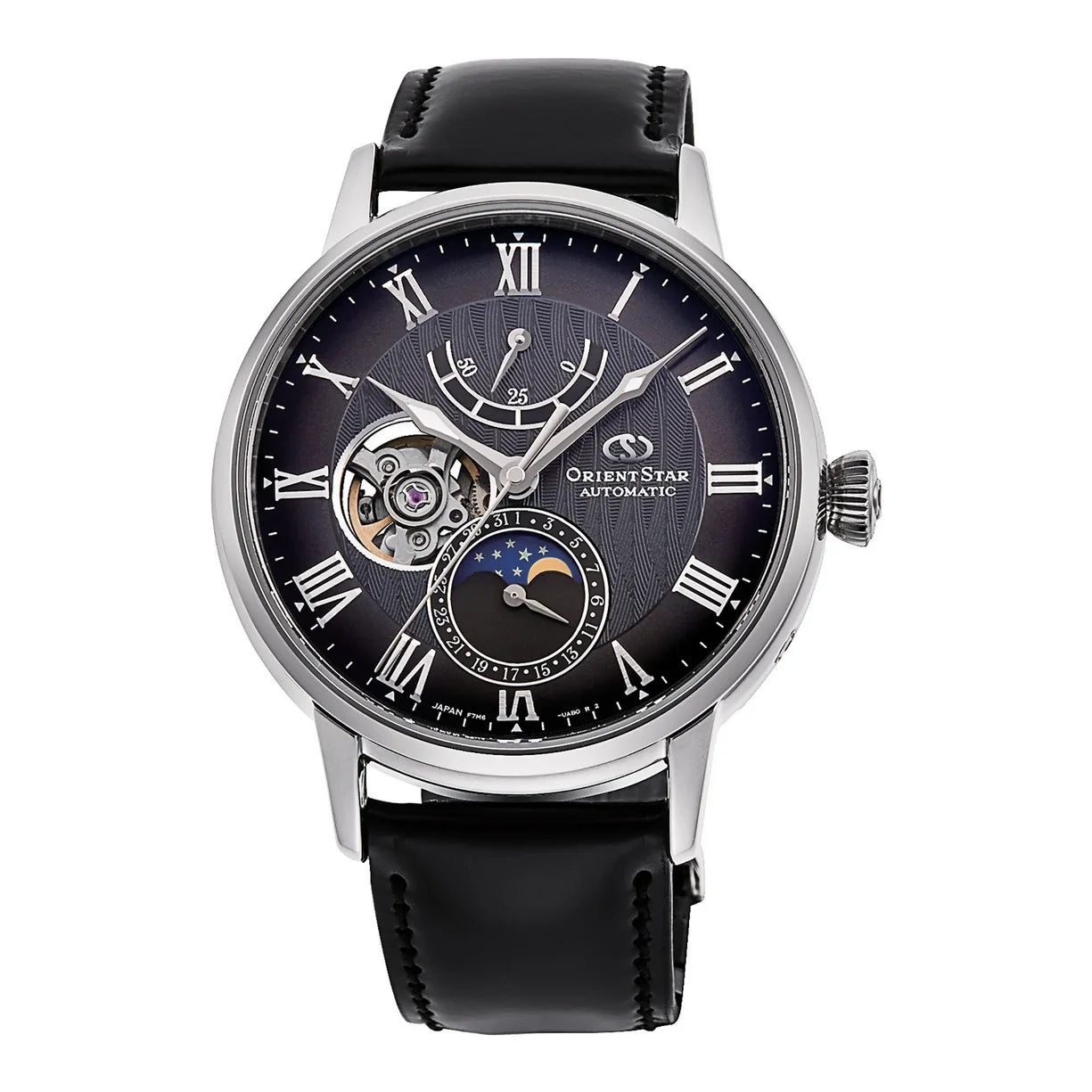 Orient Star Moon Phase schwarz RE-AY0107N00B