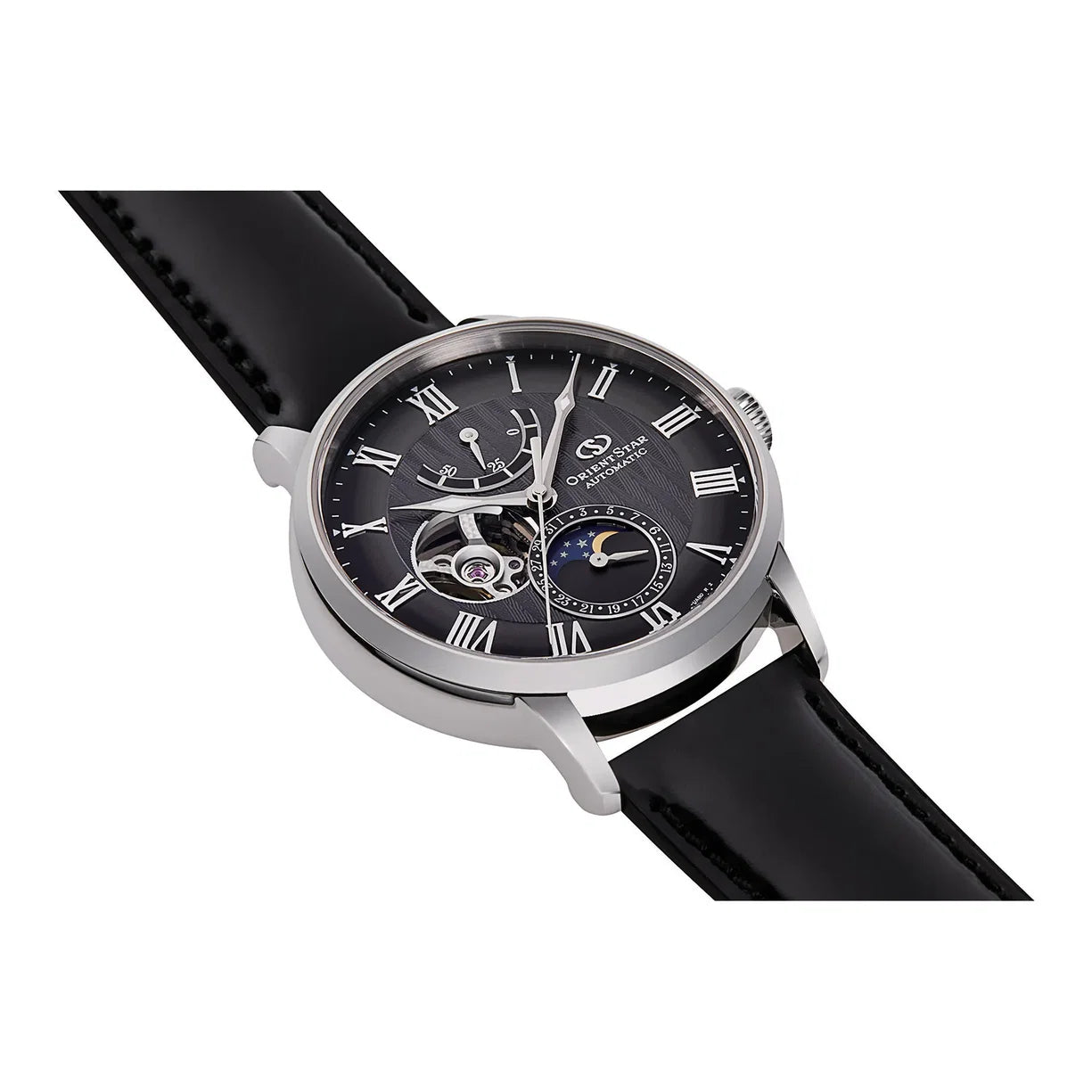 Orient Star Moon Phase schwarz RE-AY0107N00B