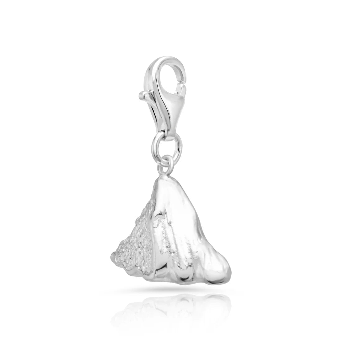 Charm aus rhodiniertem Silber mit Matterhorn-Motiv (3D) und Emblem der Schweizer Flagge C-8031