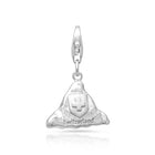 Charm aus rhodiniertem Silber mit Matterhorn-Motiv (3D) und Emblem der Schweizer Flagge C-8031