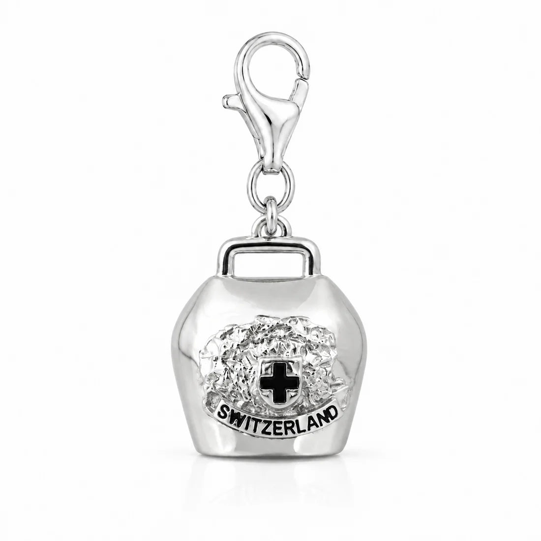 Glocke Charm aus rhodiniertem Silber C-8045