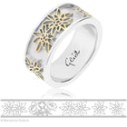 Ring Edelweiß Bicolor Sterlingsilber RG-7007-1