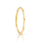 Ring aus Sterlingsilber Gelbgold plattiert in Form eines Bambus RI-10098GP