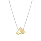 Sterlingsilber Bicolor Halskette mit Matterhorn Motiv SKU: NG-7014