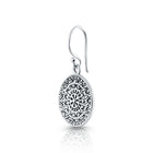 Hängende Ohrringe aus Sterlingsilber mit ethnischen Motiven EA-10055P
