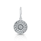 Hängende Ohrringe aus Sterlingsilber mit ethnischen Motiven EA-10055P