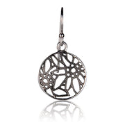 Sterlingsilber Ohrring mit Filigraner Edelweiss Motiv E-7012