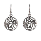 Sterlingsilber Ohrring mit Filigraner Edelweiss Motiv E-7012