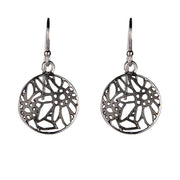 Sterlingsilber Ohrring mit Filigraner Edelweiss Motiv E-7012